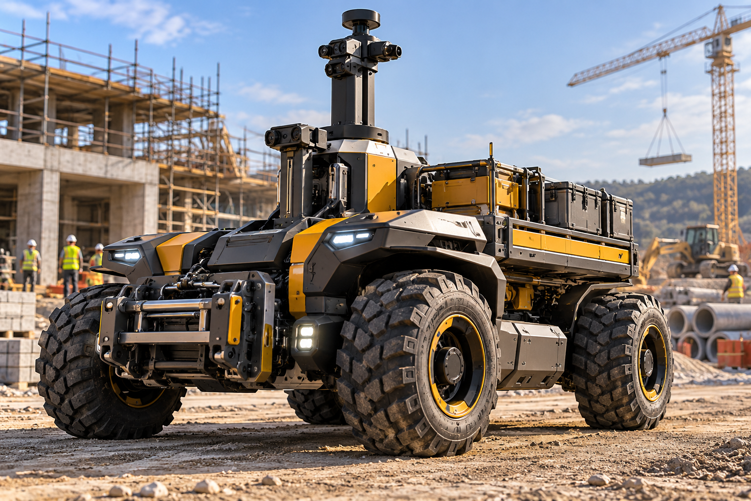 Autonomous Modular Work Vehicle industrial work vehicle concept