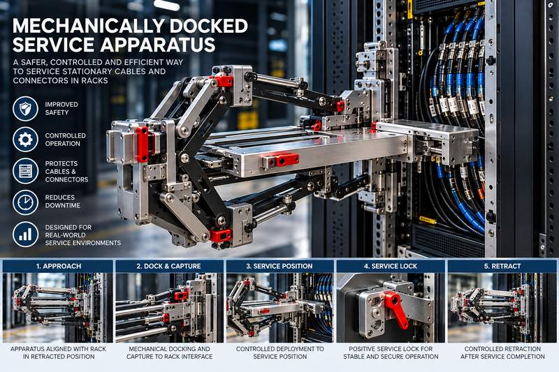 Mechanically Docked Service Apparatus engineering invention